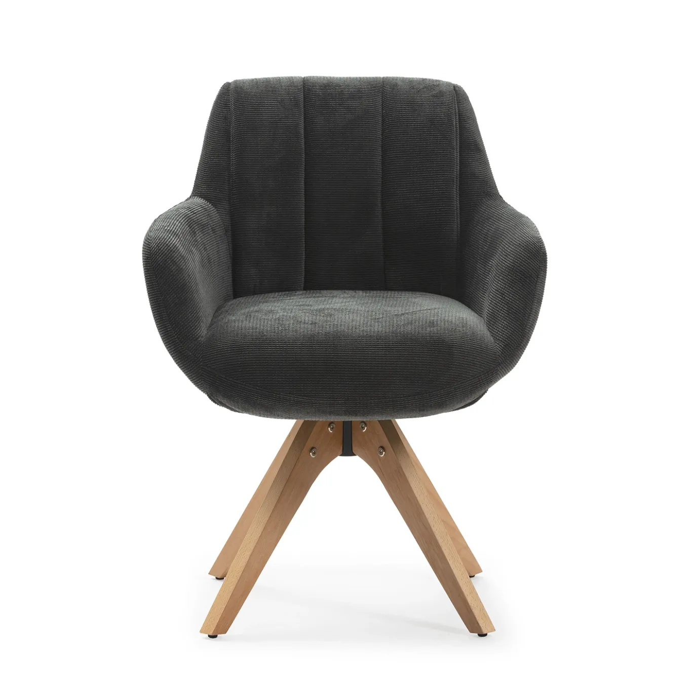 Draaifauteuil Leire Antraciet Grijs - Giga Meubel