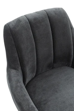 Draaifauteuil Leire Antraciet Grijs - Giga Meubel