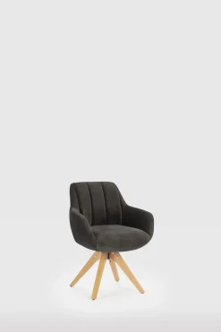 Draaifauteuil Leire Antraciet Grijs - Giga Meubel