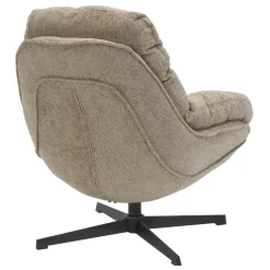Draaifauteuil Leonne Taupe - Giga Meubel