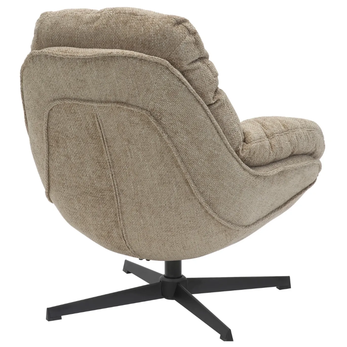 Draaifauteuil Leonne Taupe - Giga Meubel