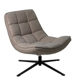 Draaifauteuil Mattis Taupe - Giga Meubel