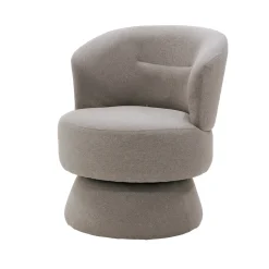 Draaifauteuil Moïse Taupe - Giga Meubel