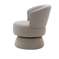 Draaifauteuil Moïse Taupe - Giga Meubel