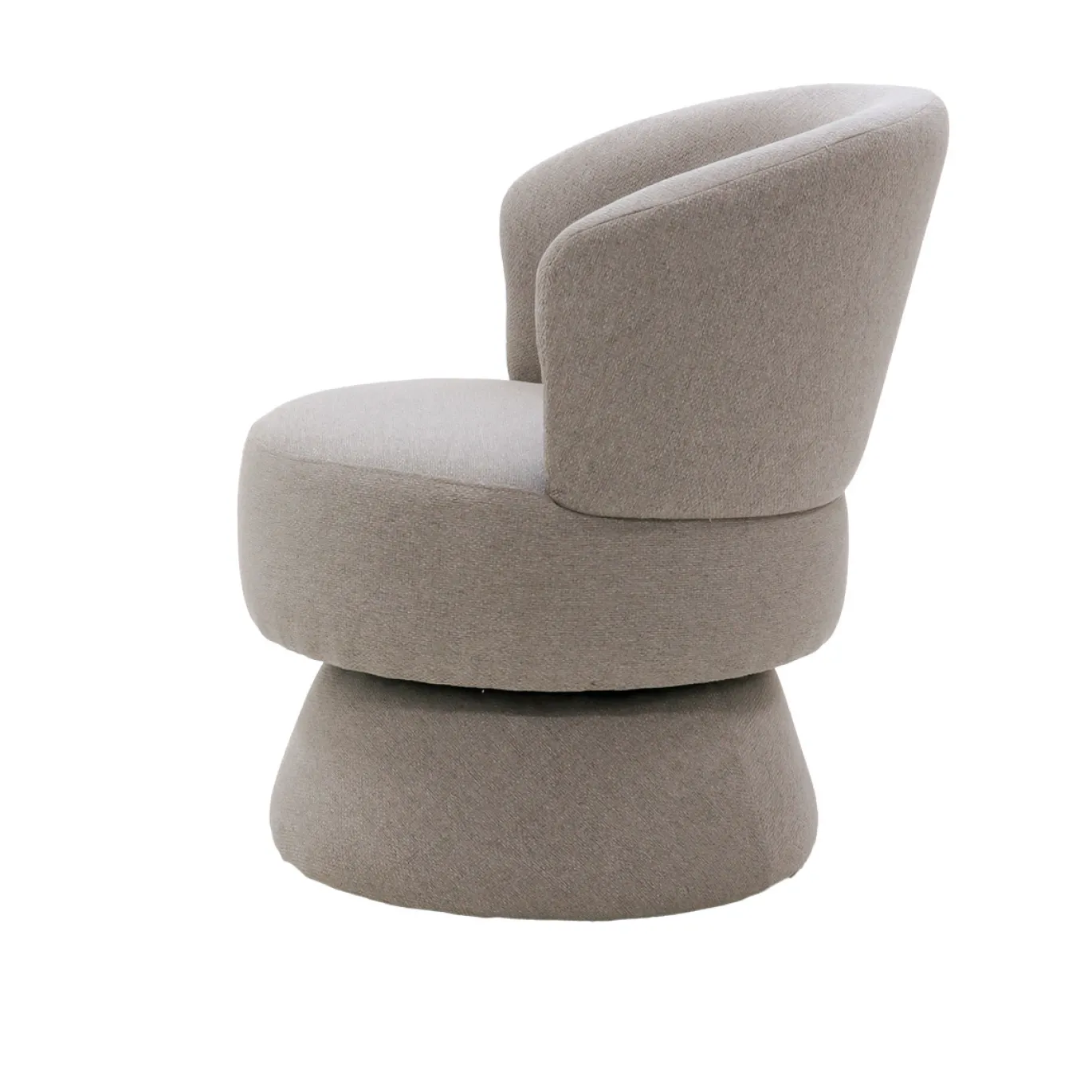 Draaifauteuil Moïse Taupe - Giga Meubel
