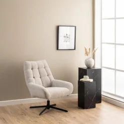 Draaifauteuil Sevilla Beige - Giga Living