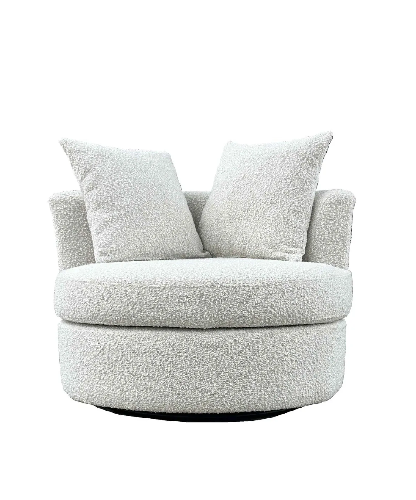 Draaifauteuil Thony Rond Beige - Giga Meubel
