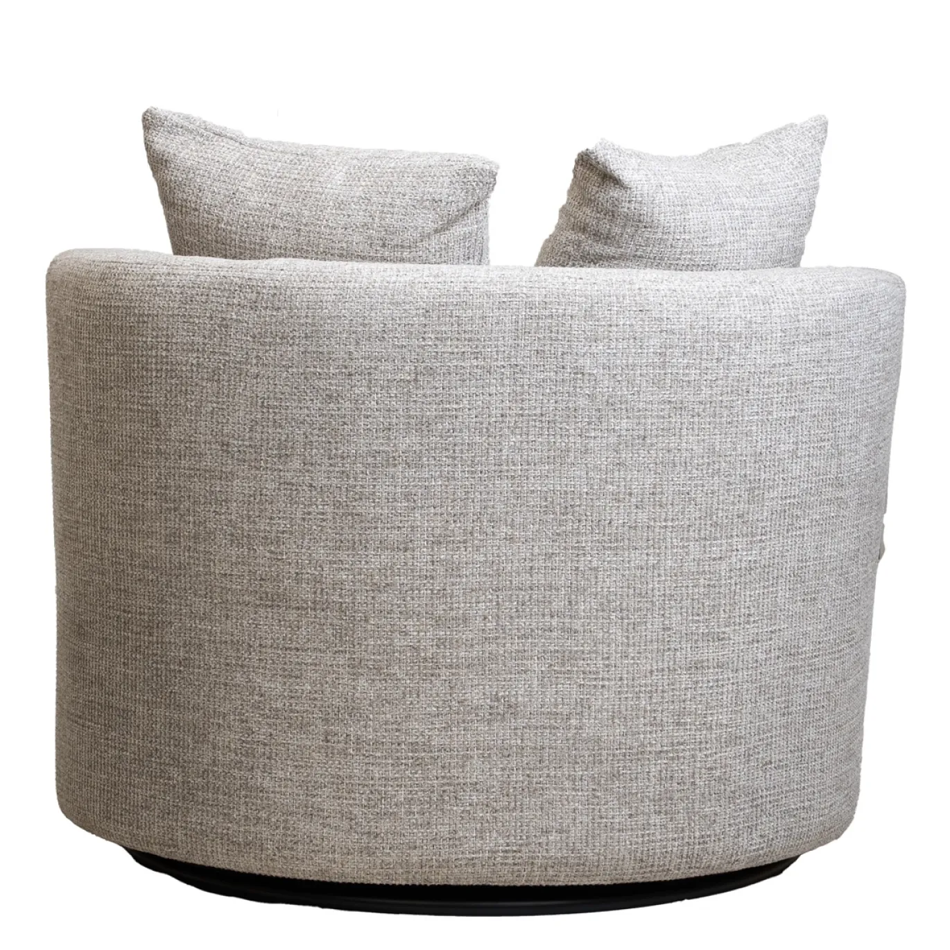 Draaifauteuil Thony Rond Beige Chenille - Giga Meubel