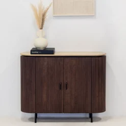 Dressoir Amber Walnoot Travertin 120cm - Giga Meubel