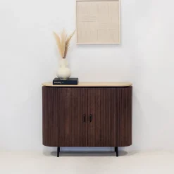 Dressoir Amber Walnoot Travertin 120cm - Giga Meubel