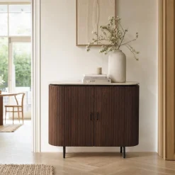 Dressoir Amber Walnoot Travertin 120cm - Giga Meubel