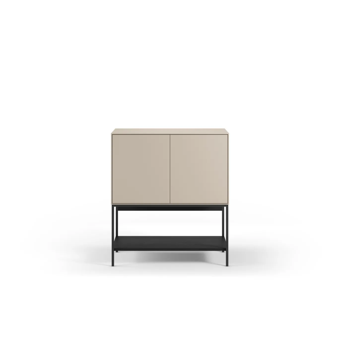 Dressoir Amira 2d Crème/zwart - Giga Meubel