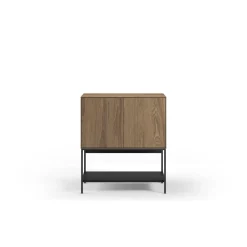 Dressoir Amira 2d Eiken-ud/zwart - Giga Meubel