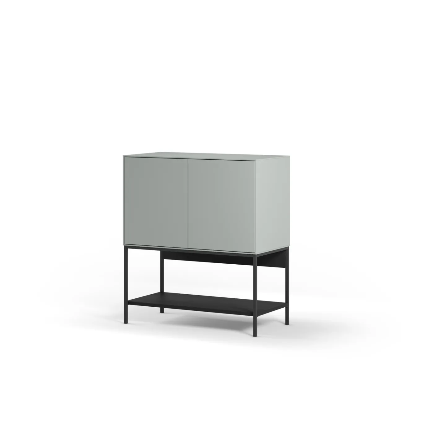 Dressoir Amira 2d Groen/zwart - Giga Meubel