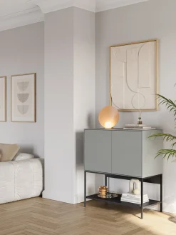 Dressoir Amira 2d Groen/zwart - Giga Meubel