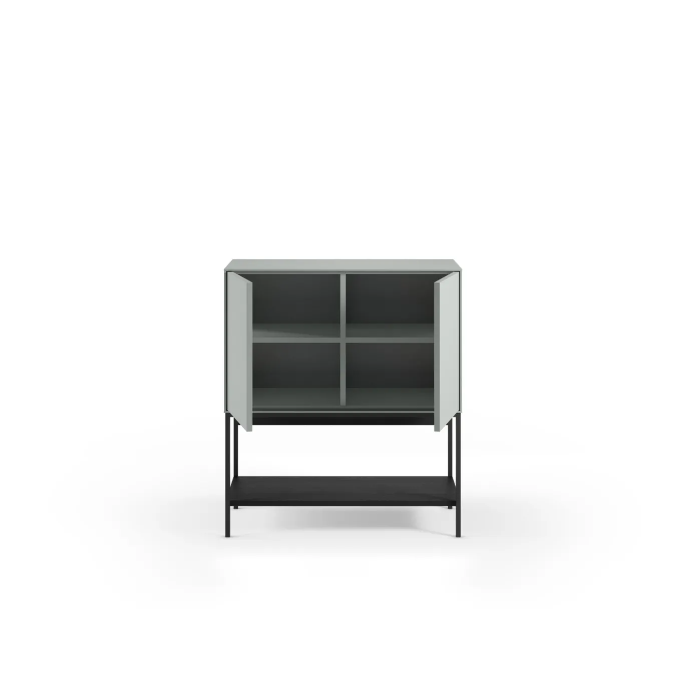 Dressoir Amira 2d Groen/zwart - Giga Meubel