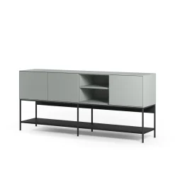 Dressoir Amira 3d2v 180cm Groen/zwart - Giga Meubel