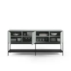 Dressoir Amira 3d2v 180cm Groen/zwart - Giga Meubel