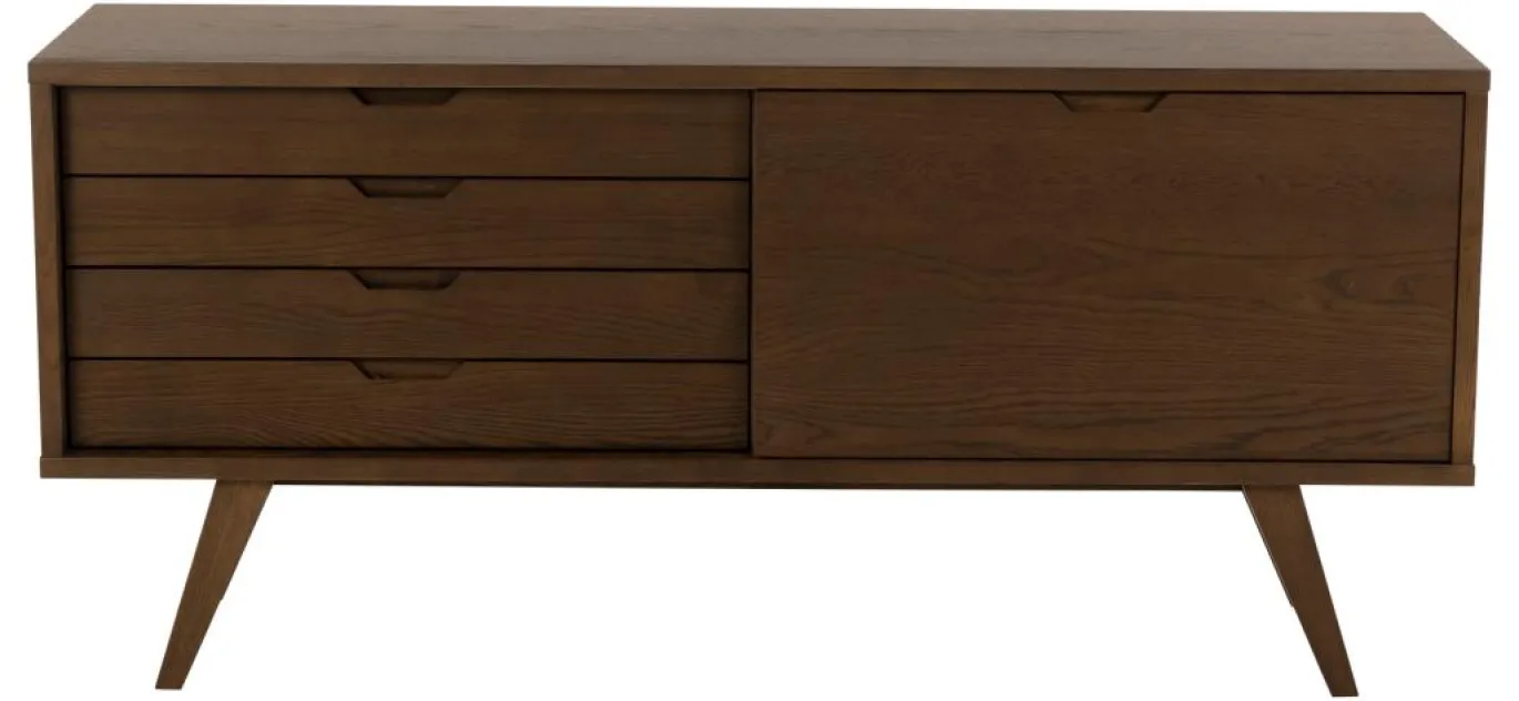 Dressoir Annie Eikenfineer Smoke 160cm - Giga Living