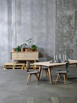 Dressoir Annie Eikenfineer Wit 160cm - Giga Living