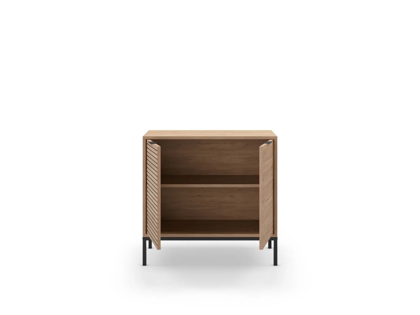 Dressoir Ariel 2d Naturel met Metaal - Giga Meubel