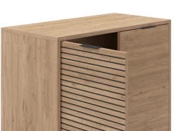 Dressoir Ariel 2d Naturel met Metaal - Giga Meubel