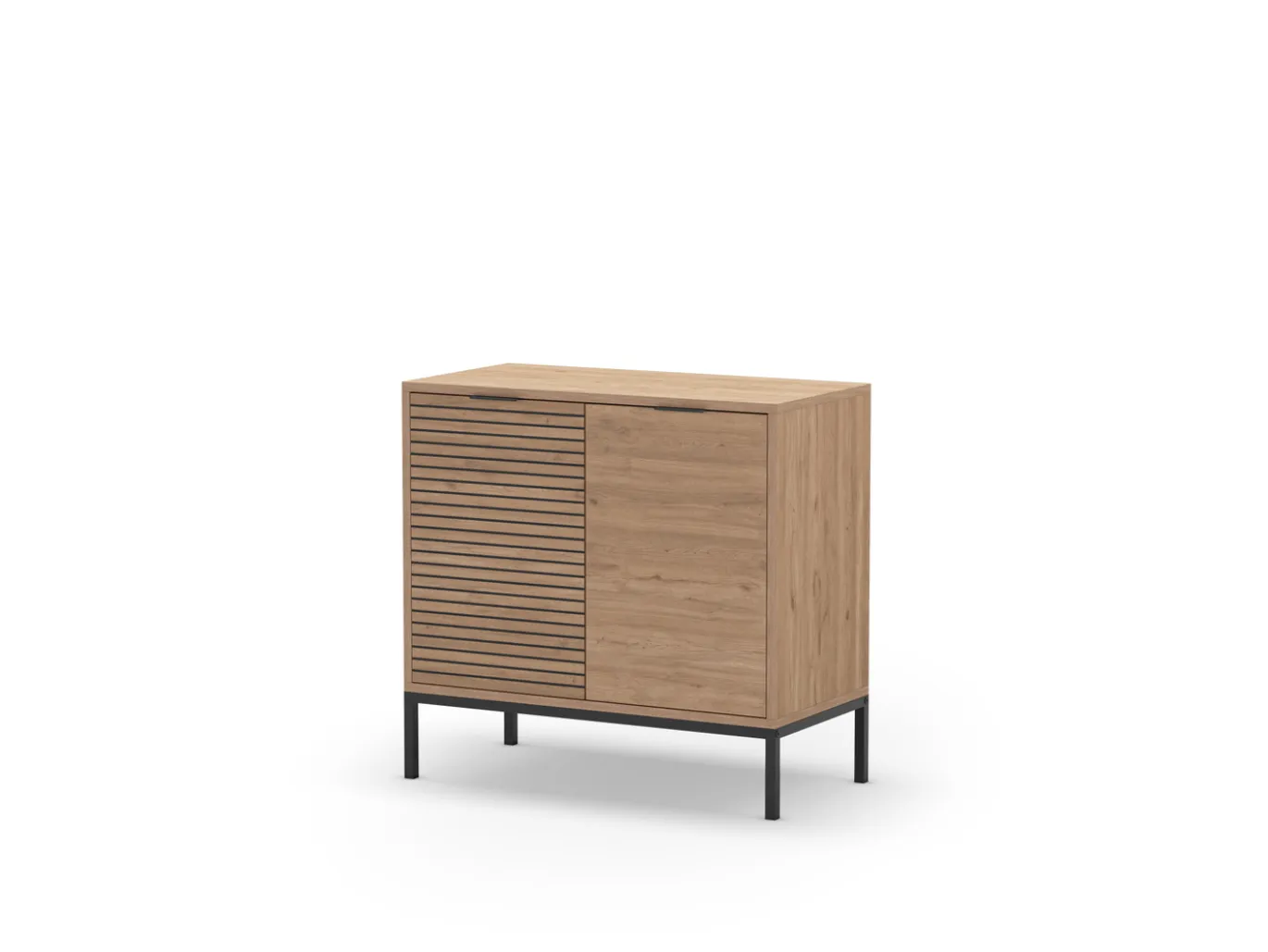 Dressoir Ariel 2d Naturel met Metaal - Giga Meubel
