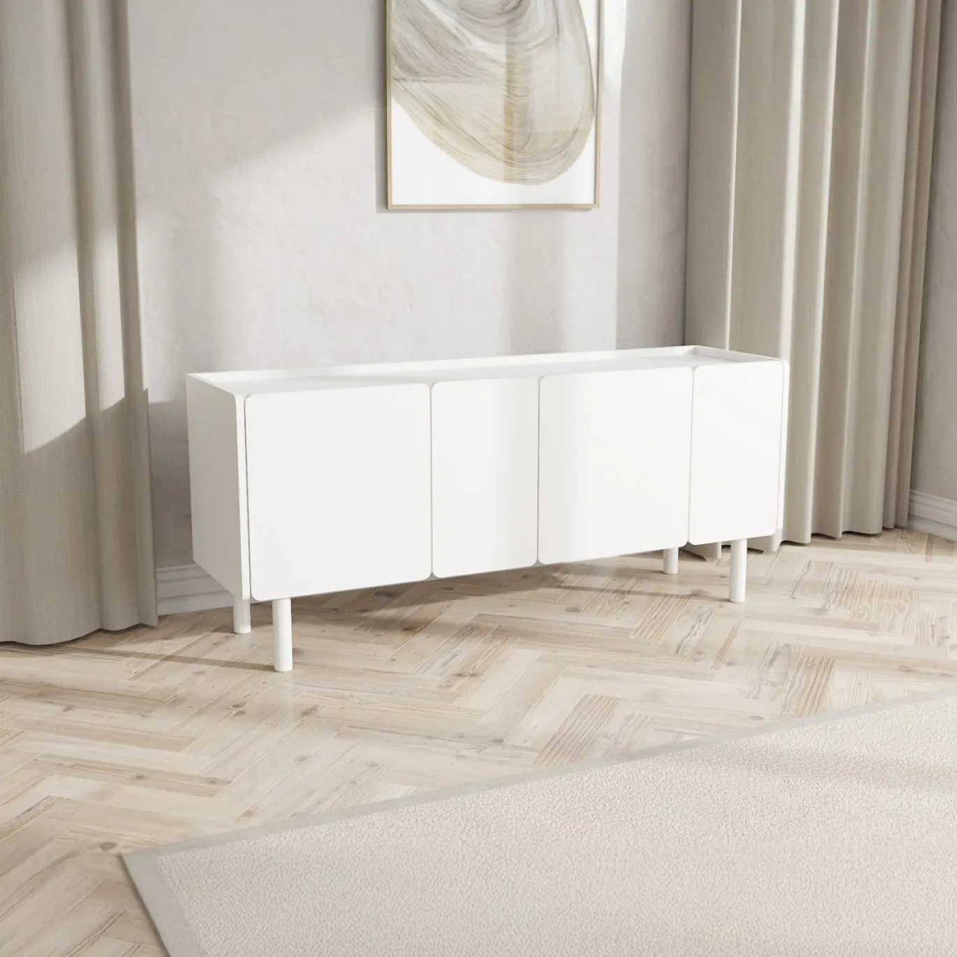 Dressoir Bera Wit 160cm - Giga Living