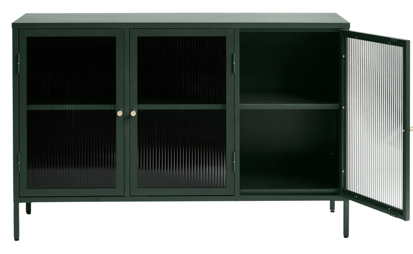Dressoir Bronco Groen Glas 3 Delen - Giga Living