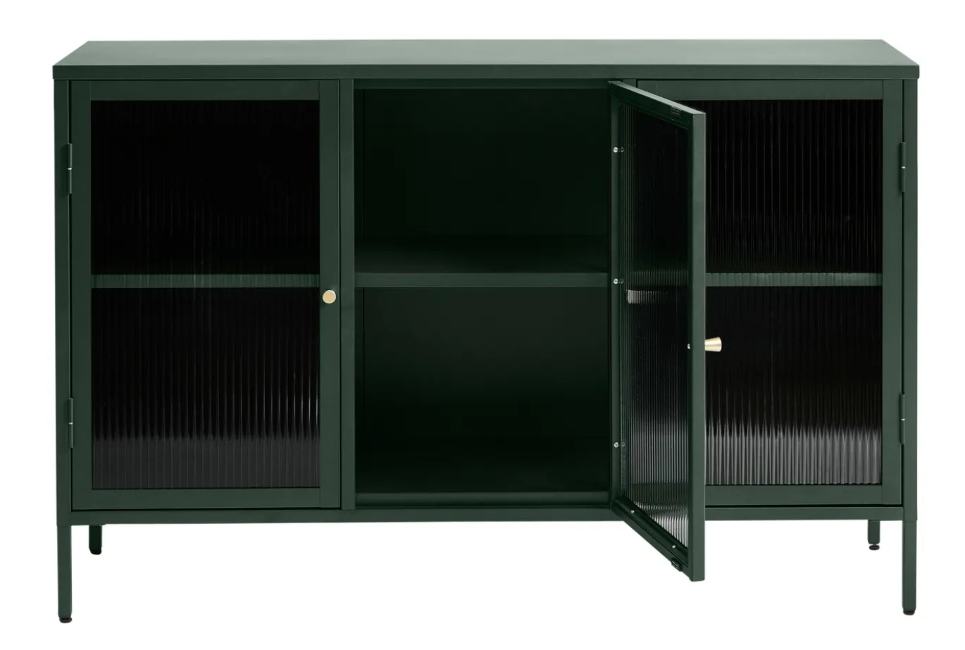 Dressoir Bronco Groen Glas 3 Delen - Giga Living