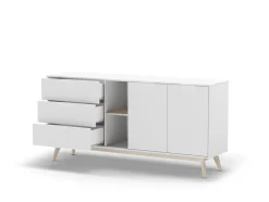 Dressoir Campus 2d2v3L Wit Wax - Giga Meubel