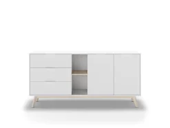 Dressoir Campus 2d2v3L Wit Wax - Giga Meubel