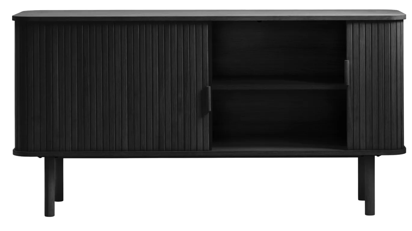 Dressoir Cavo Zwart Eiken 160cm - Giga Living