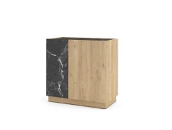 Dressoir Dione 2d Naturel/marmer Lotus - Giga Meubel