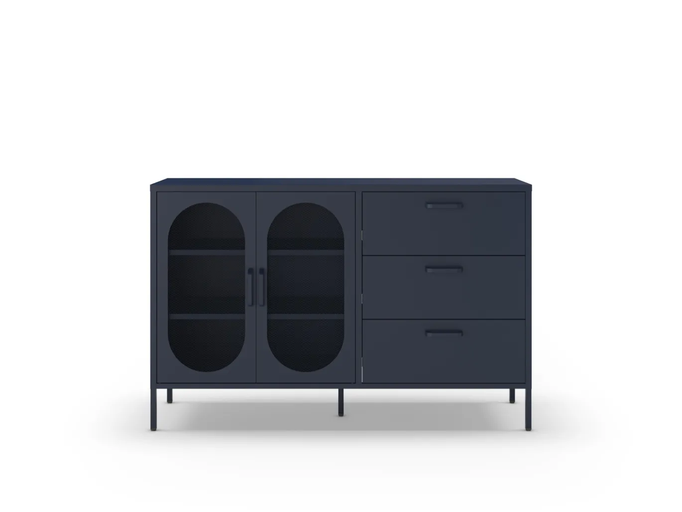 Dressoir Diora 2d3L 140cm Blauw - Giga Meubel