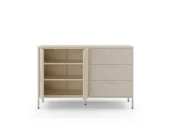 Dressoir Diora 2d3L 140cm Crème - Giga Meubel
