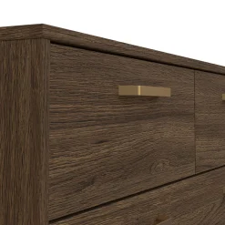 Dressoir Dubbel Tone 4+ 4 lades Narbonne Eikenlook - Giga Living