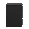 Dressoir Dubbel Ylva 6 lades Matzwart - Giga Living