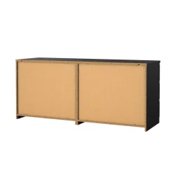 Dressoir Dubbel Ylva 6 lades Matzwart - Giga Living