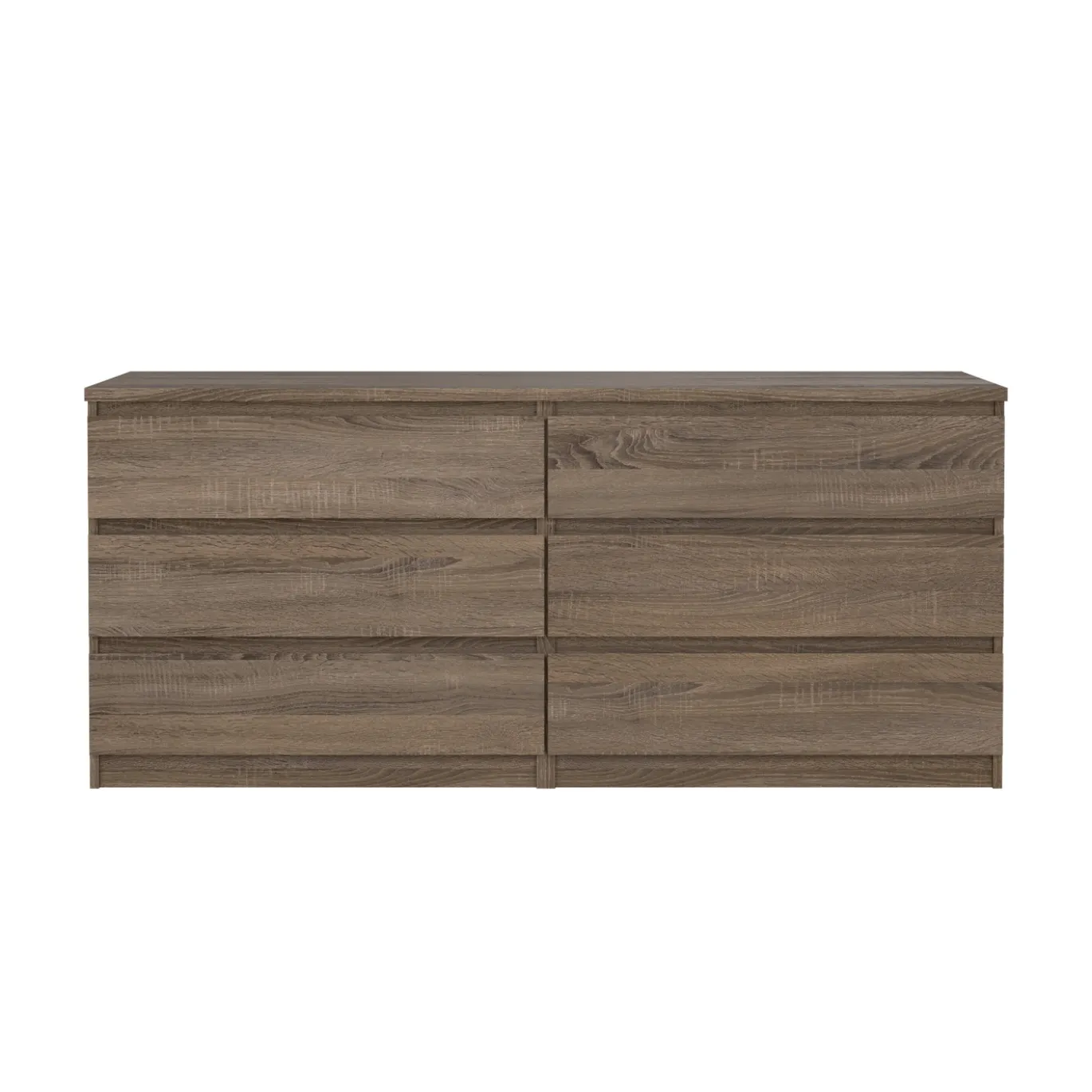 Dressoir Dubbel Ylva 6 lades Truffle - Giga Living