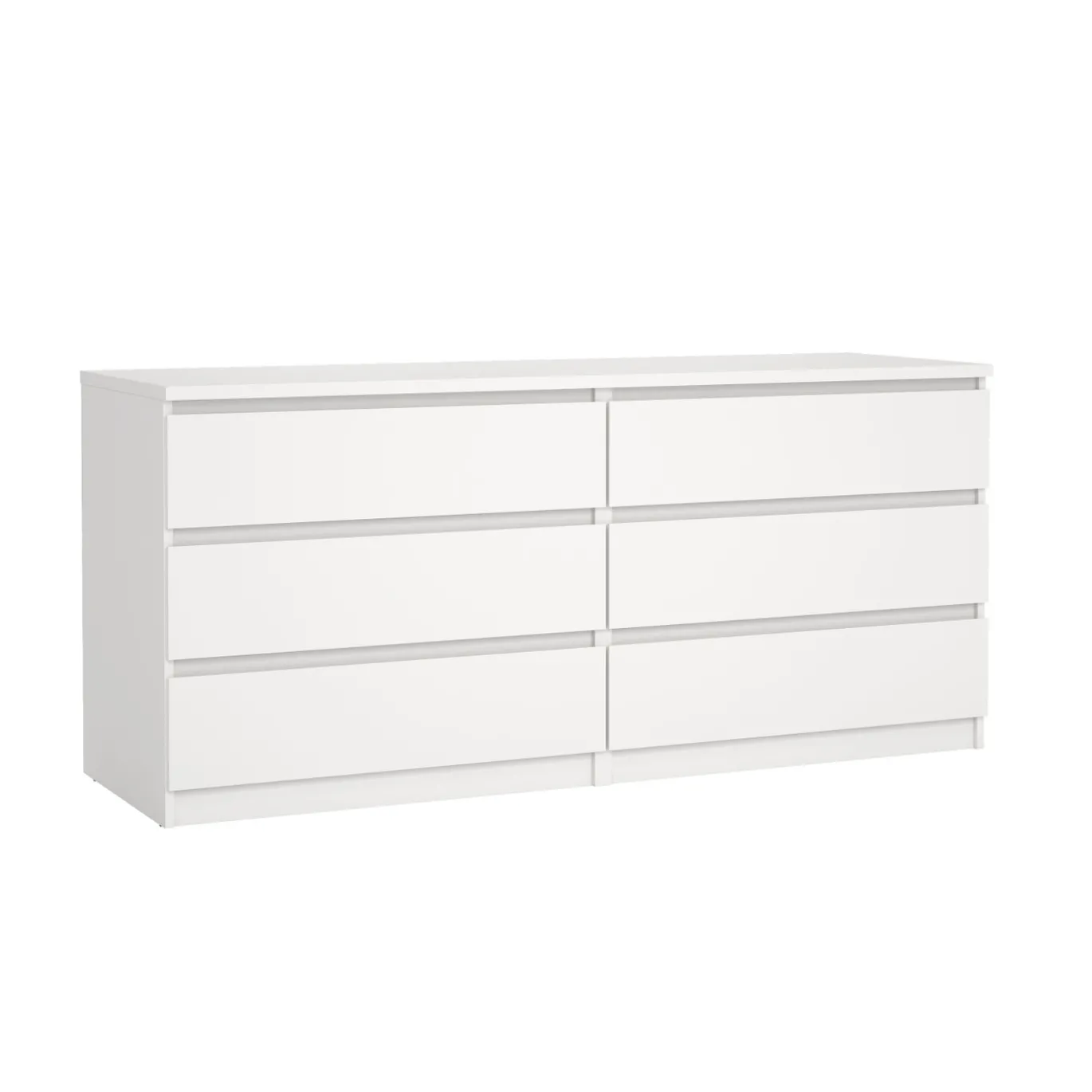 Dressoir Dubbel Ylva 6 lades Wit - Giga Living