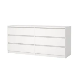 Dressoir Dubbel Ylva 6 lades Wit - Giga Living