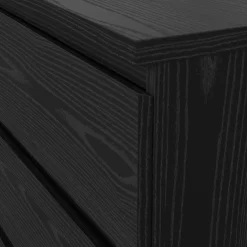 Dressoir Dubbel Ylva 6 lades Zwart woodgrain - Giga Living