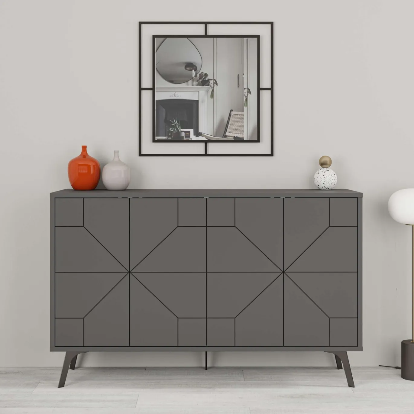 Dressoir Dune Antraciet 123cm
