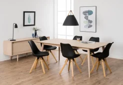 Dressoir Dysta Eikenfineer Wit 180cm - Giga Living