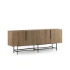 Dressoir Eldia 4d 200cm Eiken-ud met Metaal - Giga Meubel
