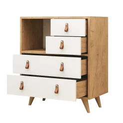 Dressoir Fallow Melamine Eiken Wit