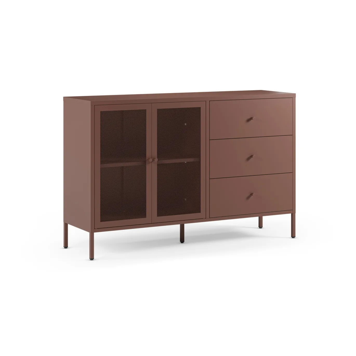 Dressoir Fayna 2d3L 140cm Burgundy - Giga Meubel