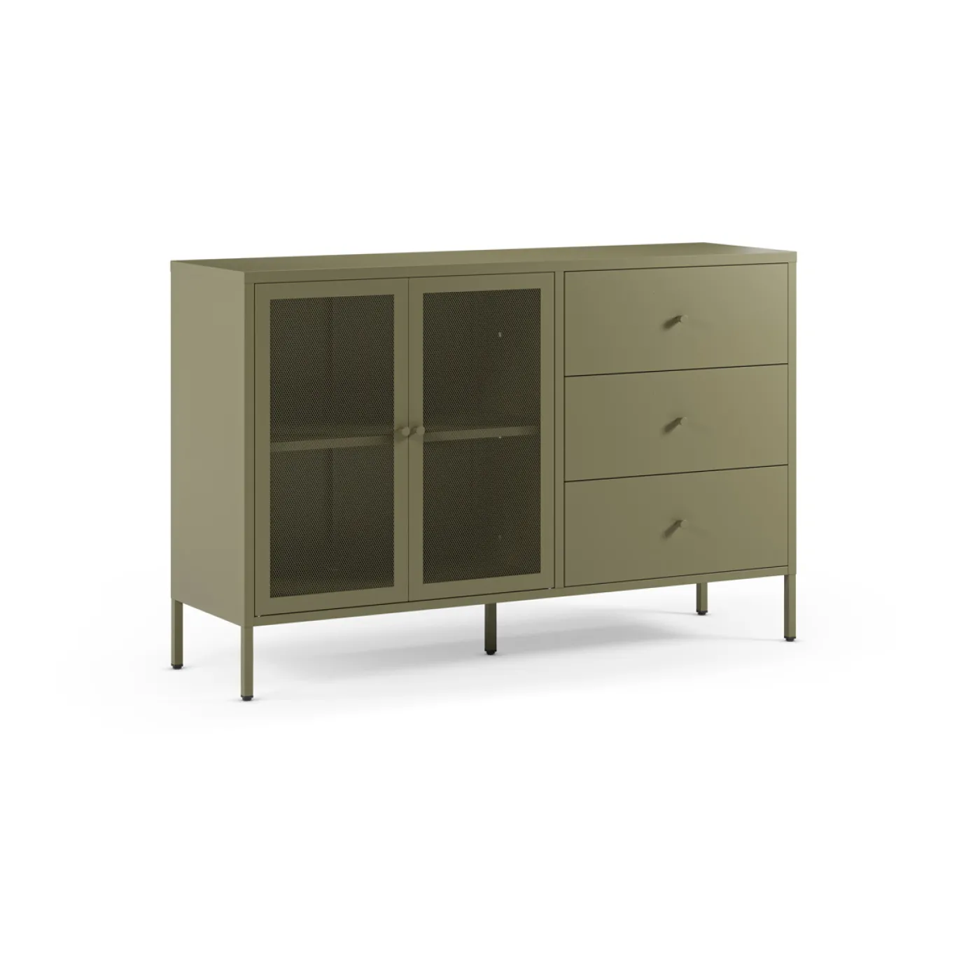 Dressoir Fayna 2d3L 140cm Groen - Giga Meubel