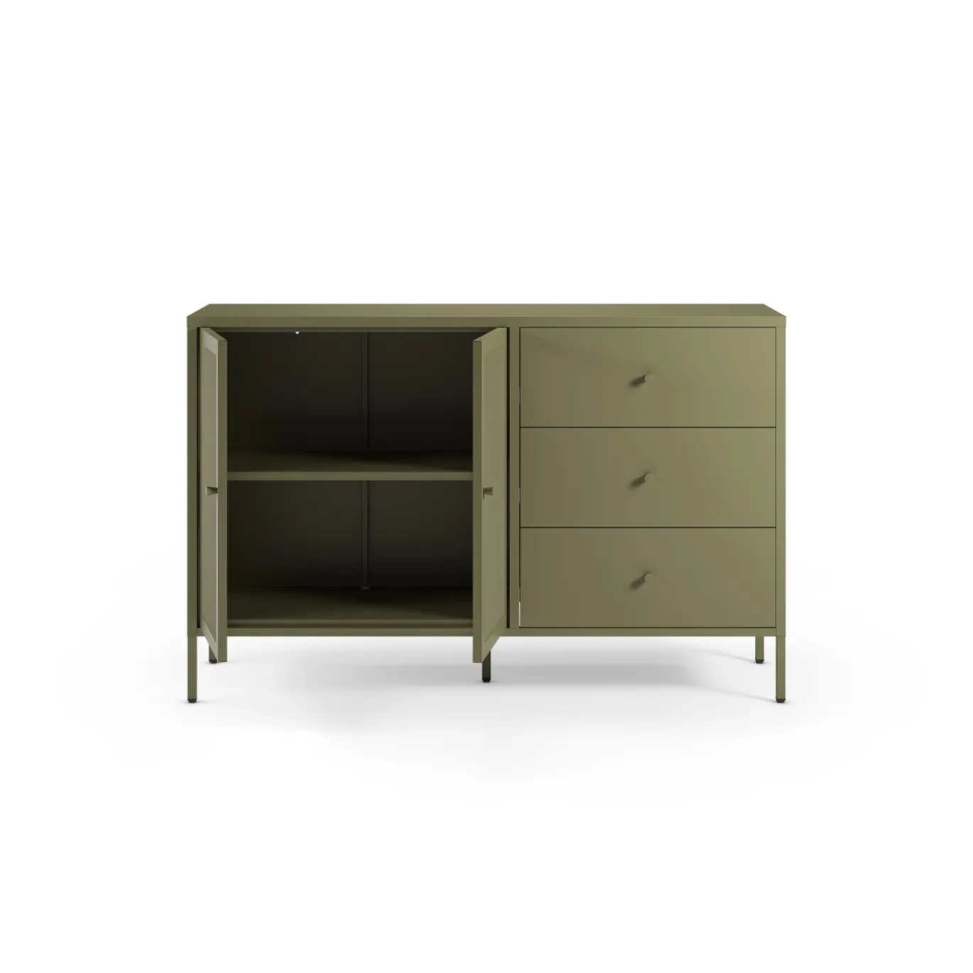 Dressoir Fayna 2d3L 140cm Groen - Giga Meubel